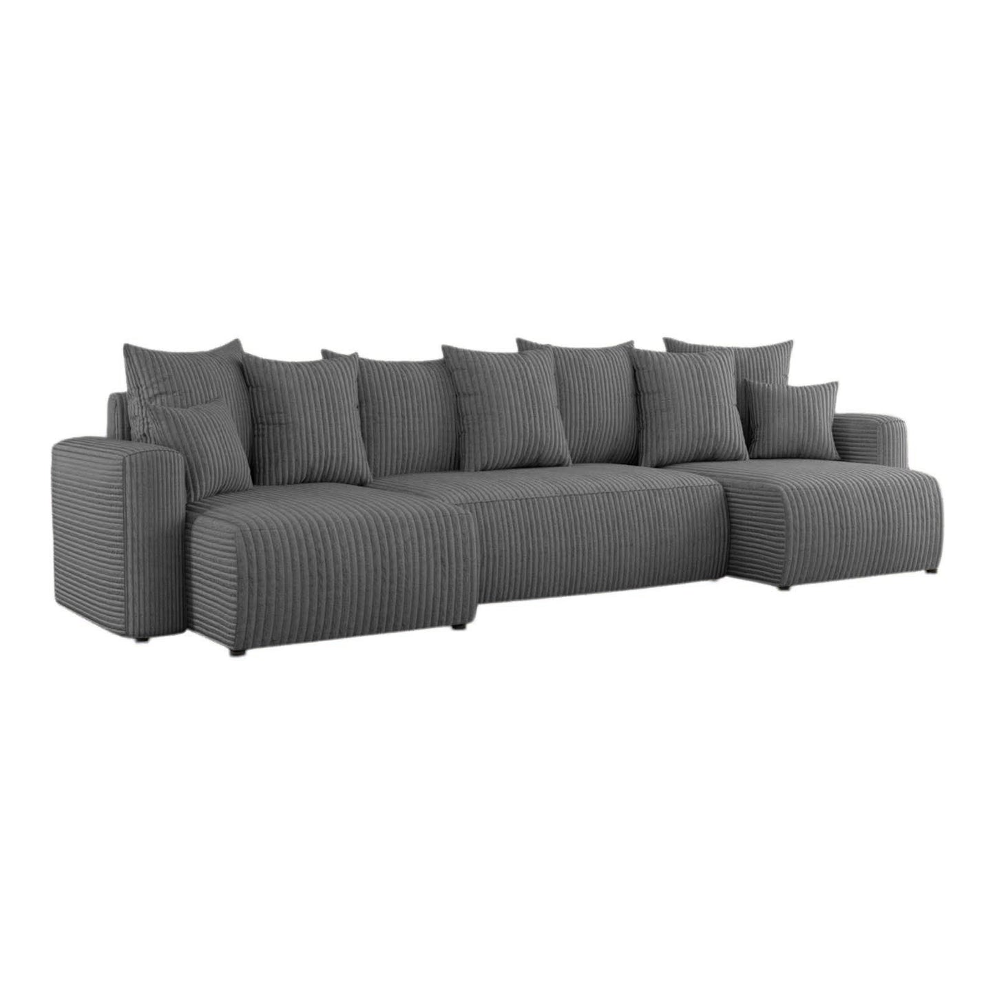 Sofá Cama Plush Forma "U" Cappuccino