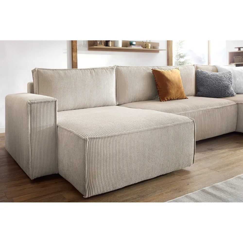 Sofá Cama Venice Forma "U" Beige