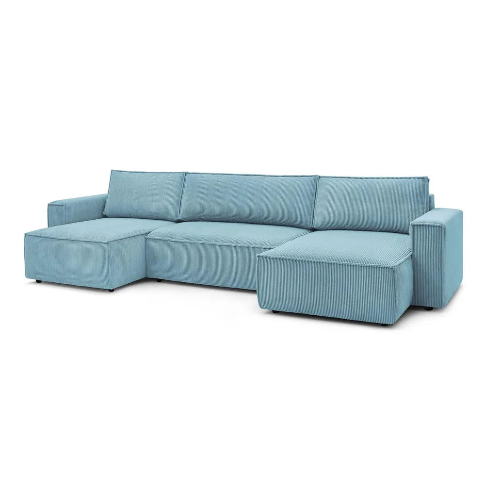 Sofá Cama Venice Forma "U" Azul