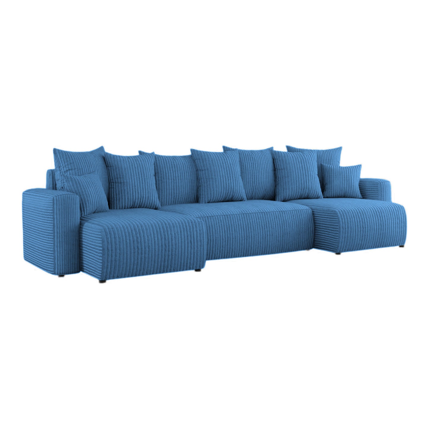 Sofá Cama Plush Forma "U" Cappuccino