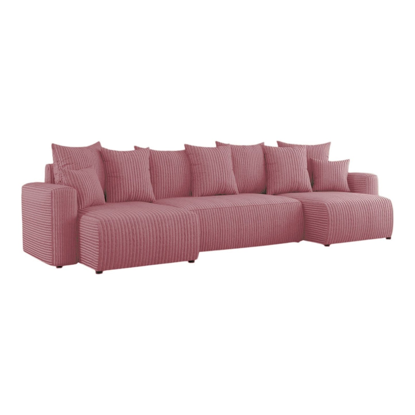 Sofá Cama Plush Forma "U" Cappuccino