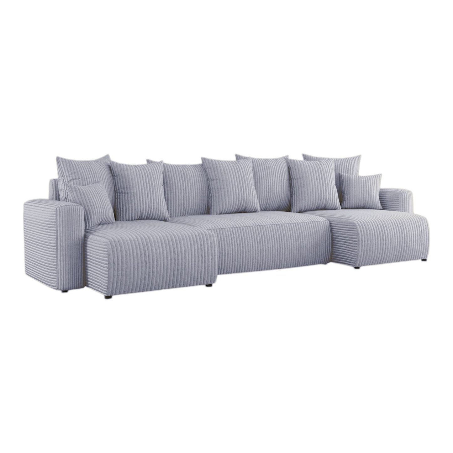 Sofá Cama Plush Forma "U" Cappuccino