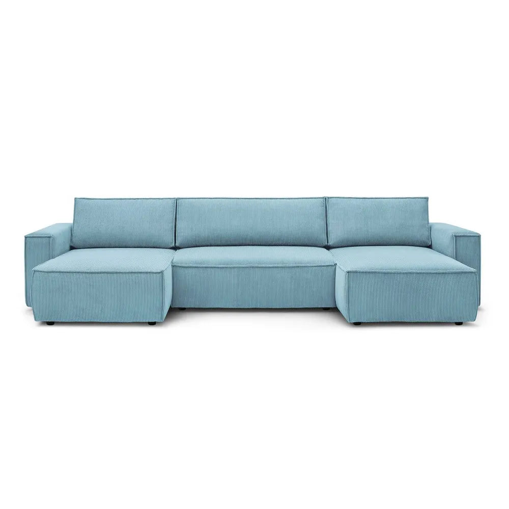 Sofá Cama Venice Forma "U" Azul
