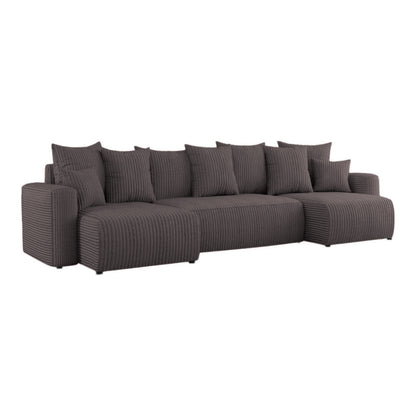 Sofá Cama Plush Forma "U" Cappuccino