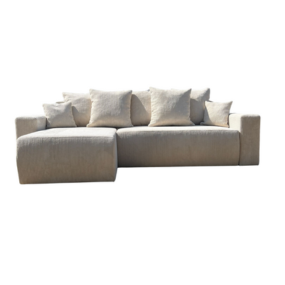 Sofá Cama “Plush” Gris Claro