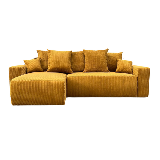 Sofá Cama “Plush” Oro / Amarillo