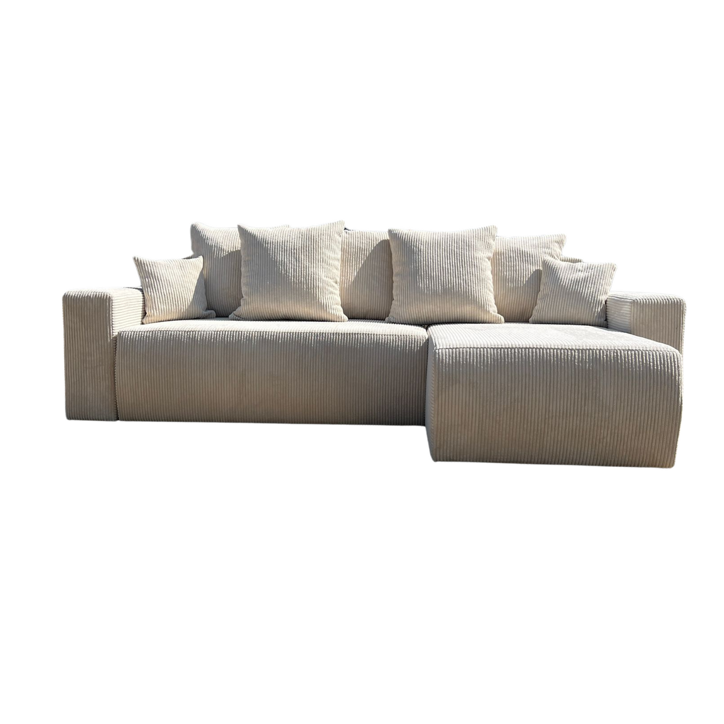 Sofá Cama “Plush” Gris Claro