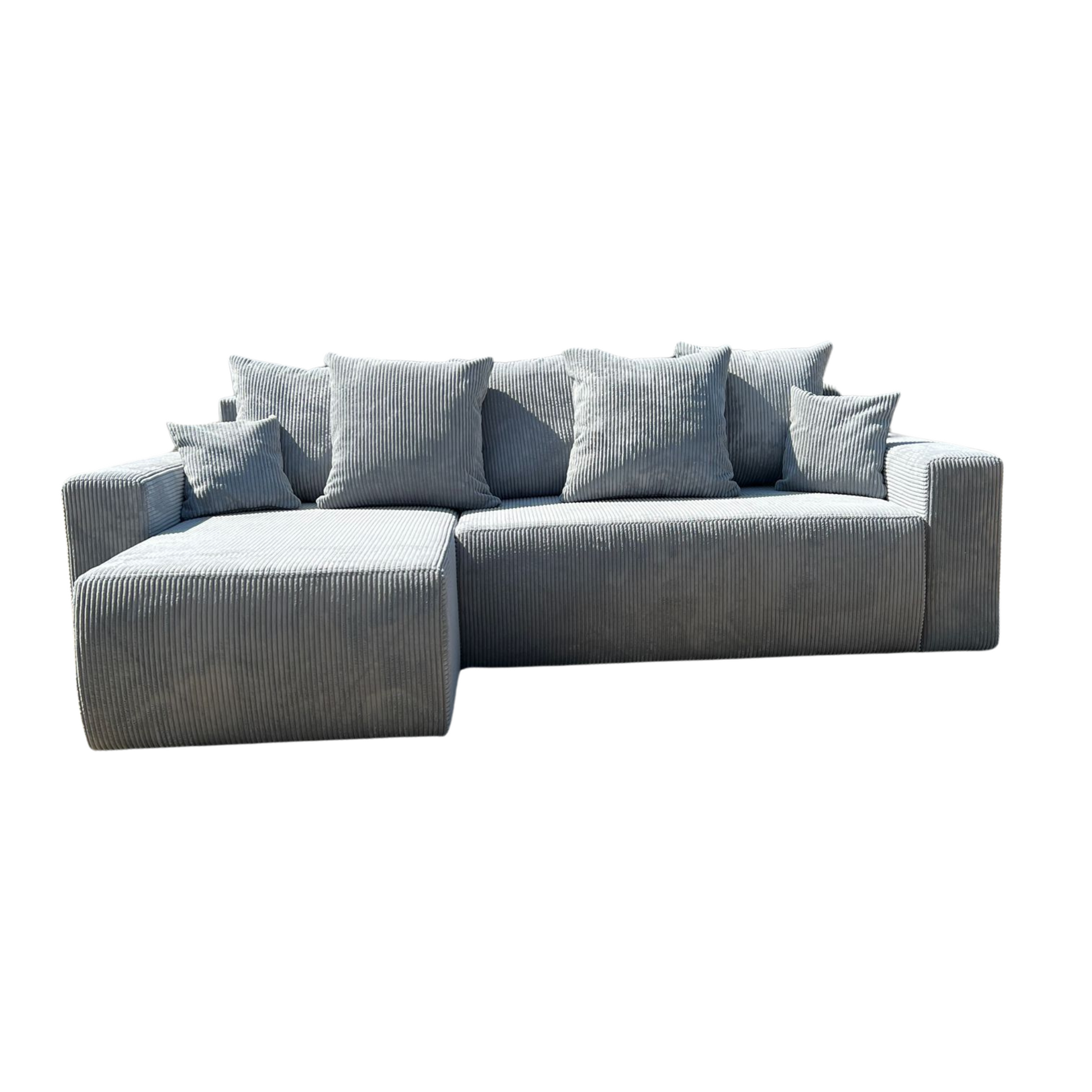 Sofá Cama “Plush” Gris Oscuro