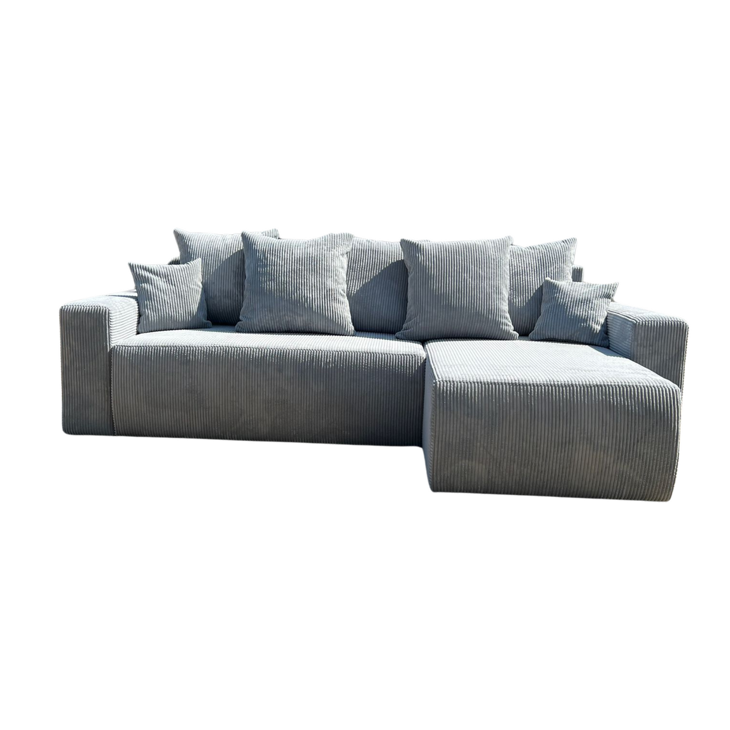 Sofá Cama “Plush” Gris Claro