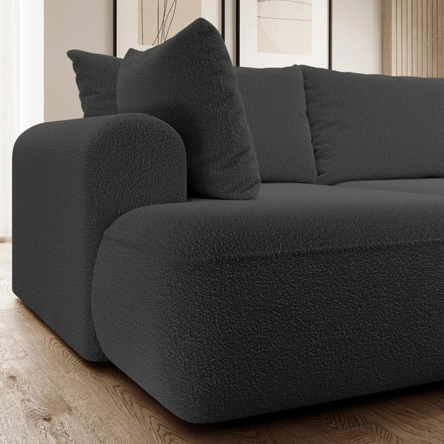 Sofá Cama "Bubble" Gris Oscuro