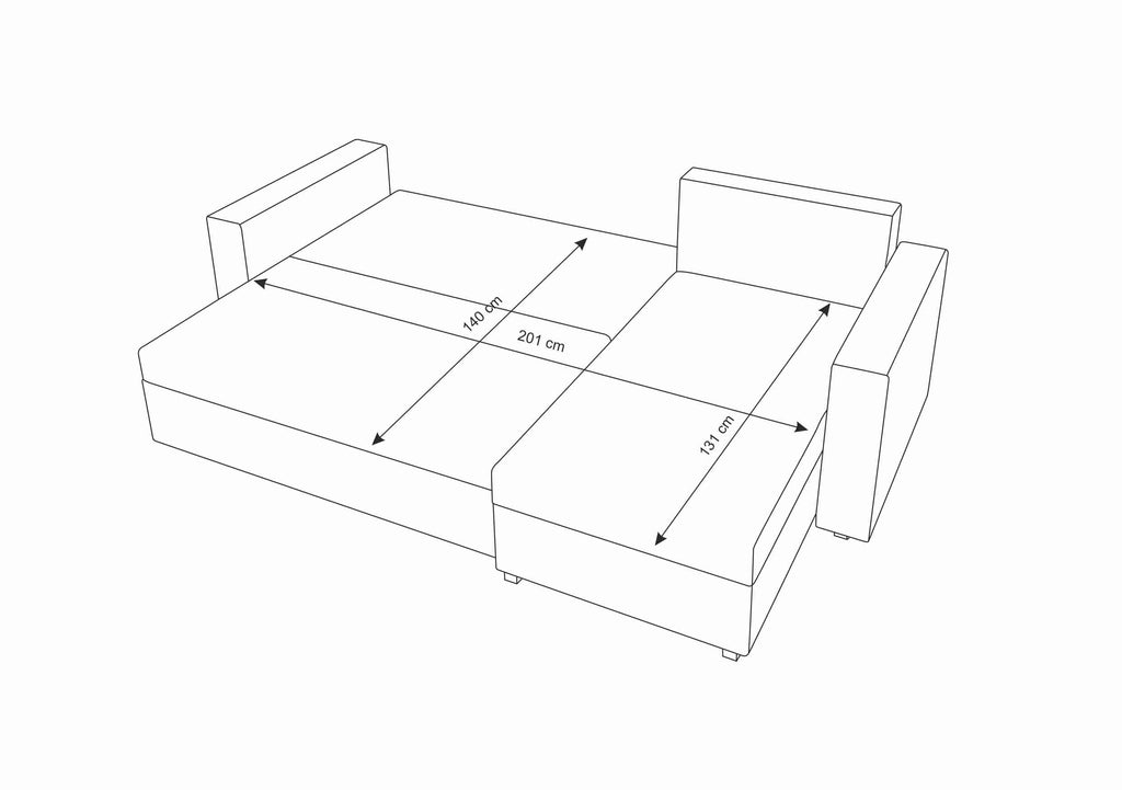Sofá Cama "Hugo" Gris
