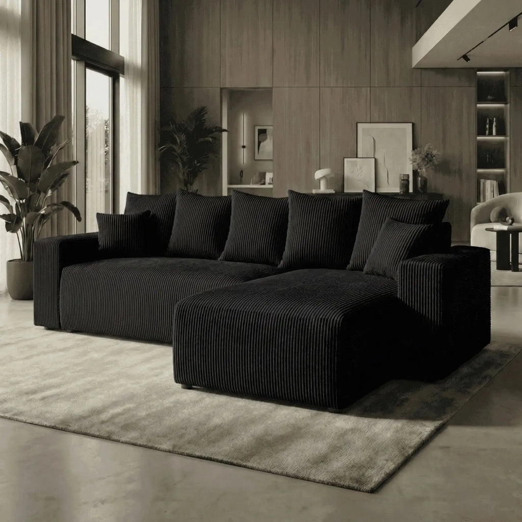 Sofá Cama “Plush” Rosa (240x143cm)