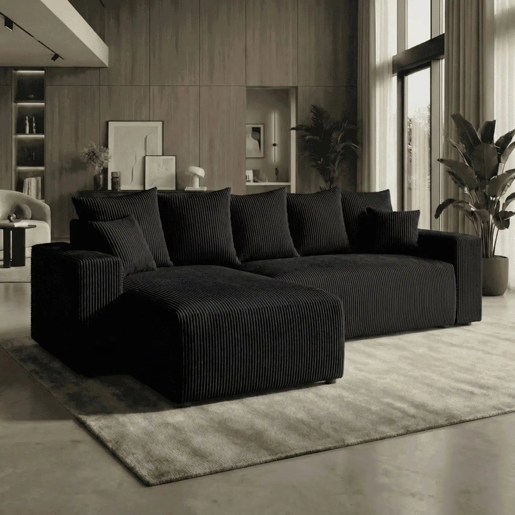 Sofá Cama “Plush” Rosa (240x143cm)