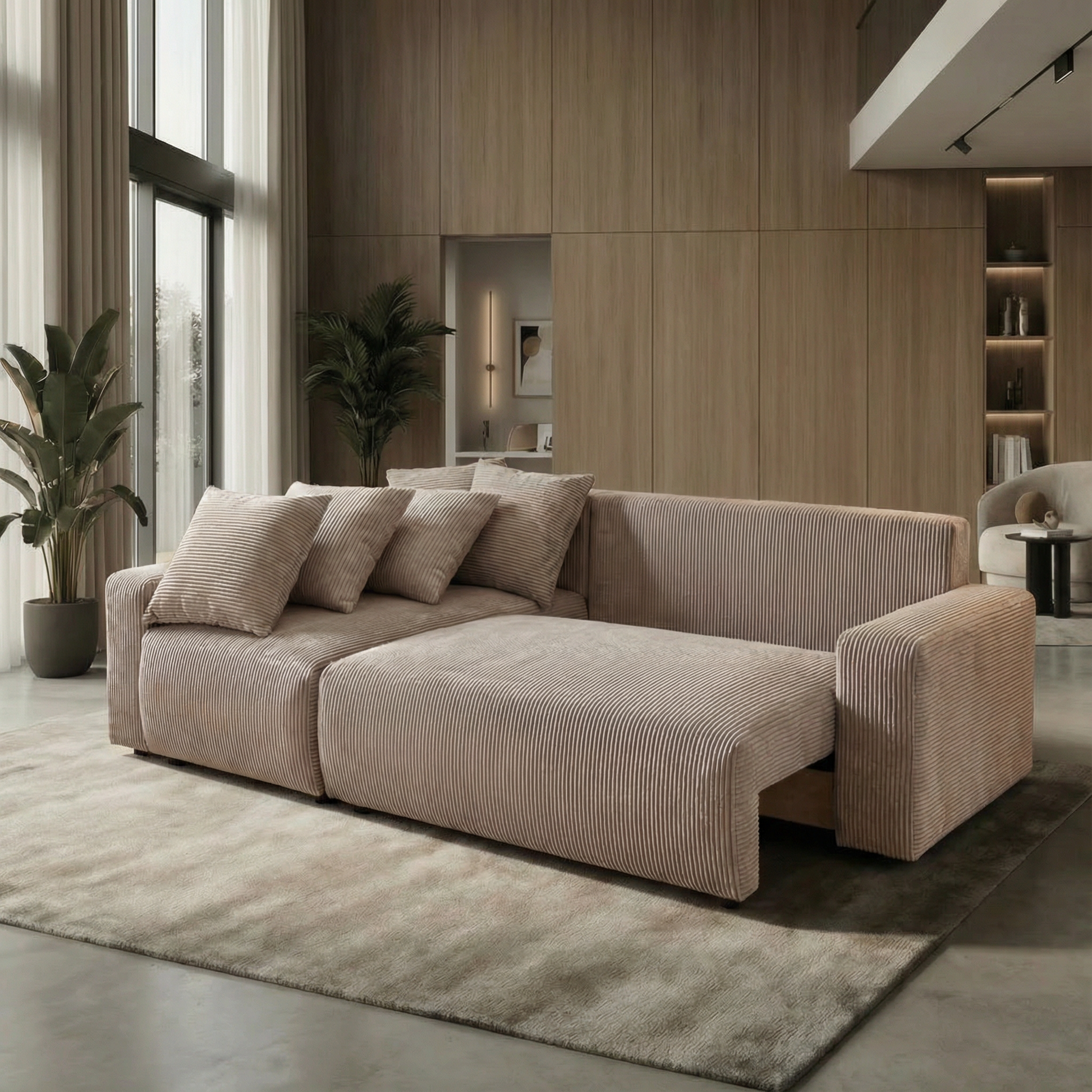 Sofá Cama “Plush” Cappuccino