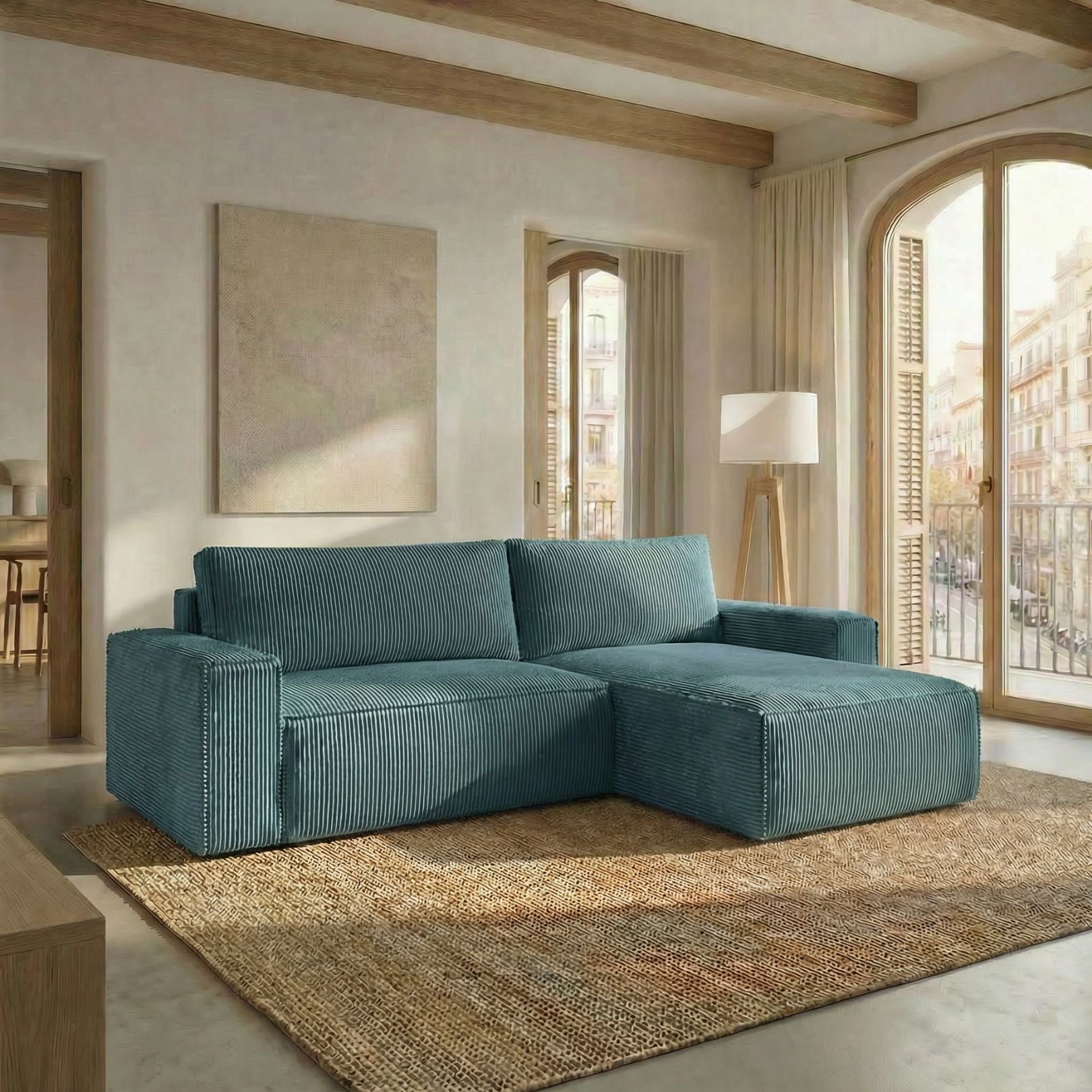 Sofá Cama "Venice" Verde Oscuro