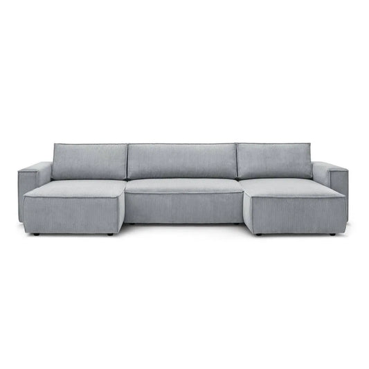 Sofá Cama Venice Forma "U" Gris Claro