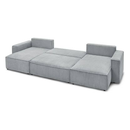 Sofá Cama Venice Forma "U" Gris Claro