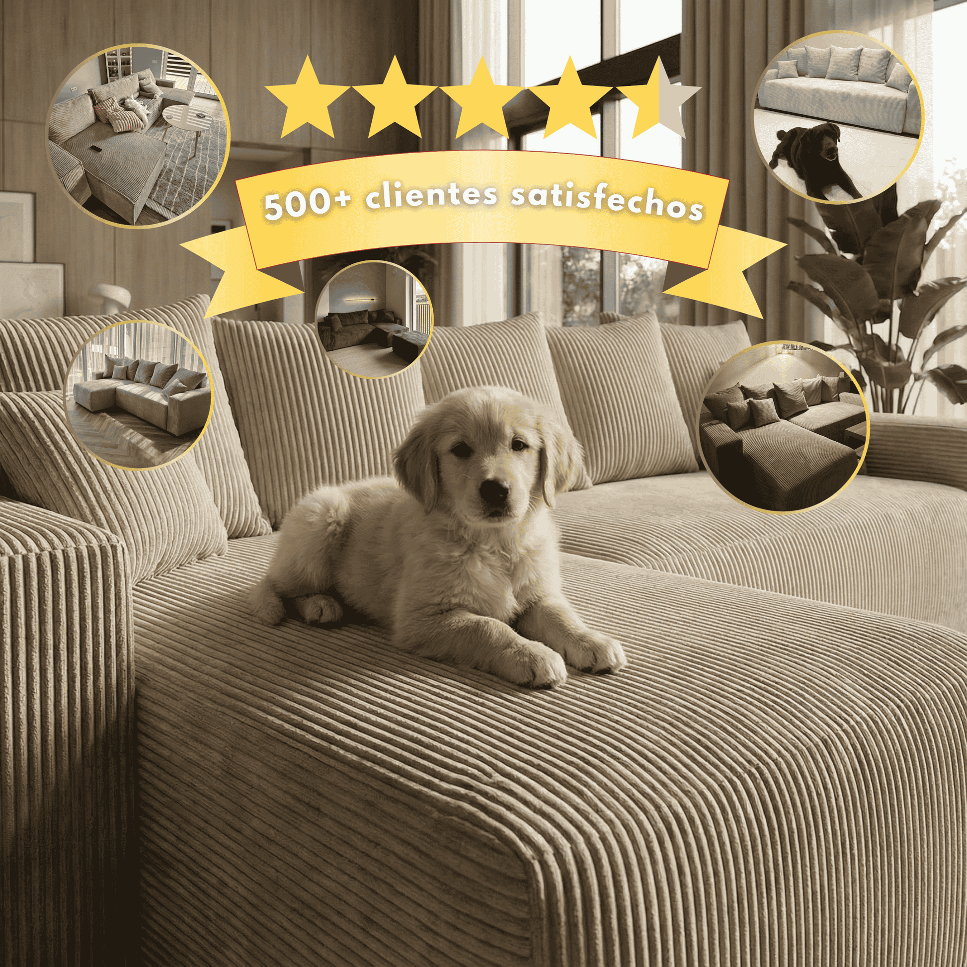 Sofá Cama “Plush” Cappuccino