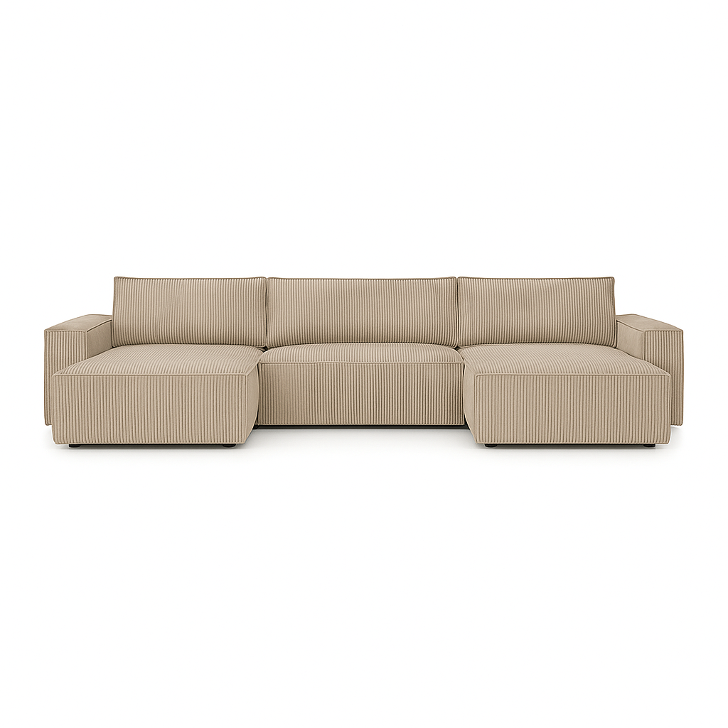 Sofá Cama Venice Forma "U" Beige