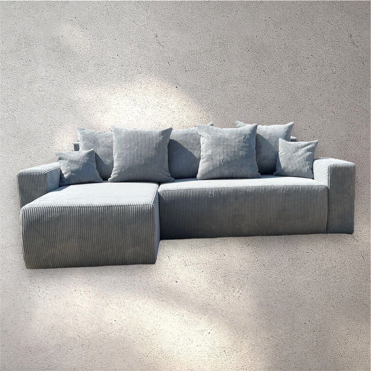 Sofá Cama “Plush” Gris Claro