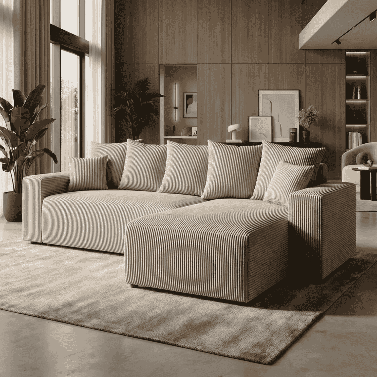 Sofá Cama “Plush” Cappuccino