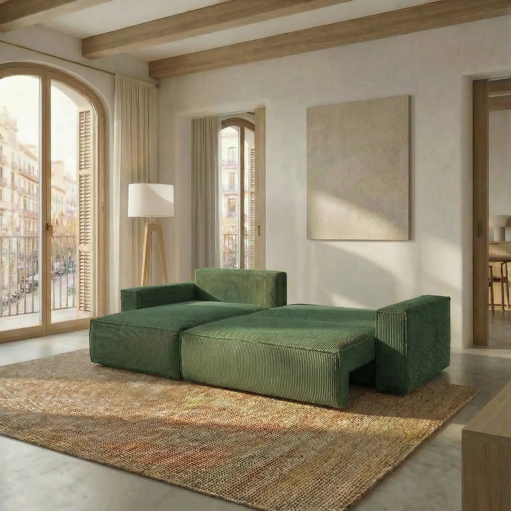 Sofá Cama "Venice" Verde Oscuro