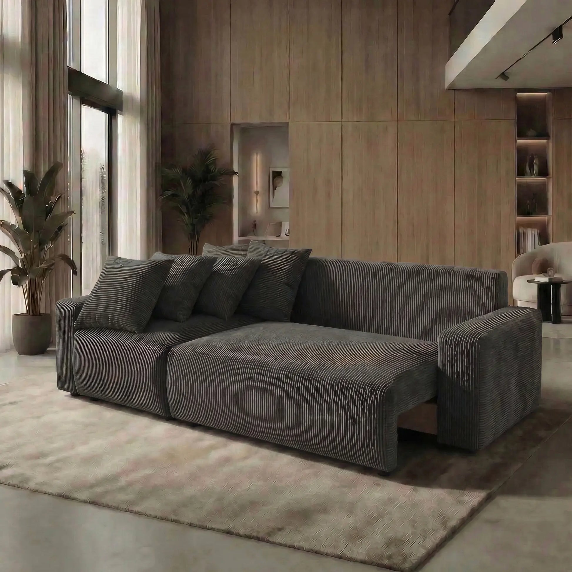 Sofá Cama “Plush” Gris