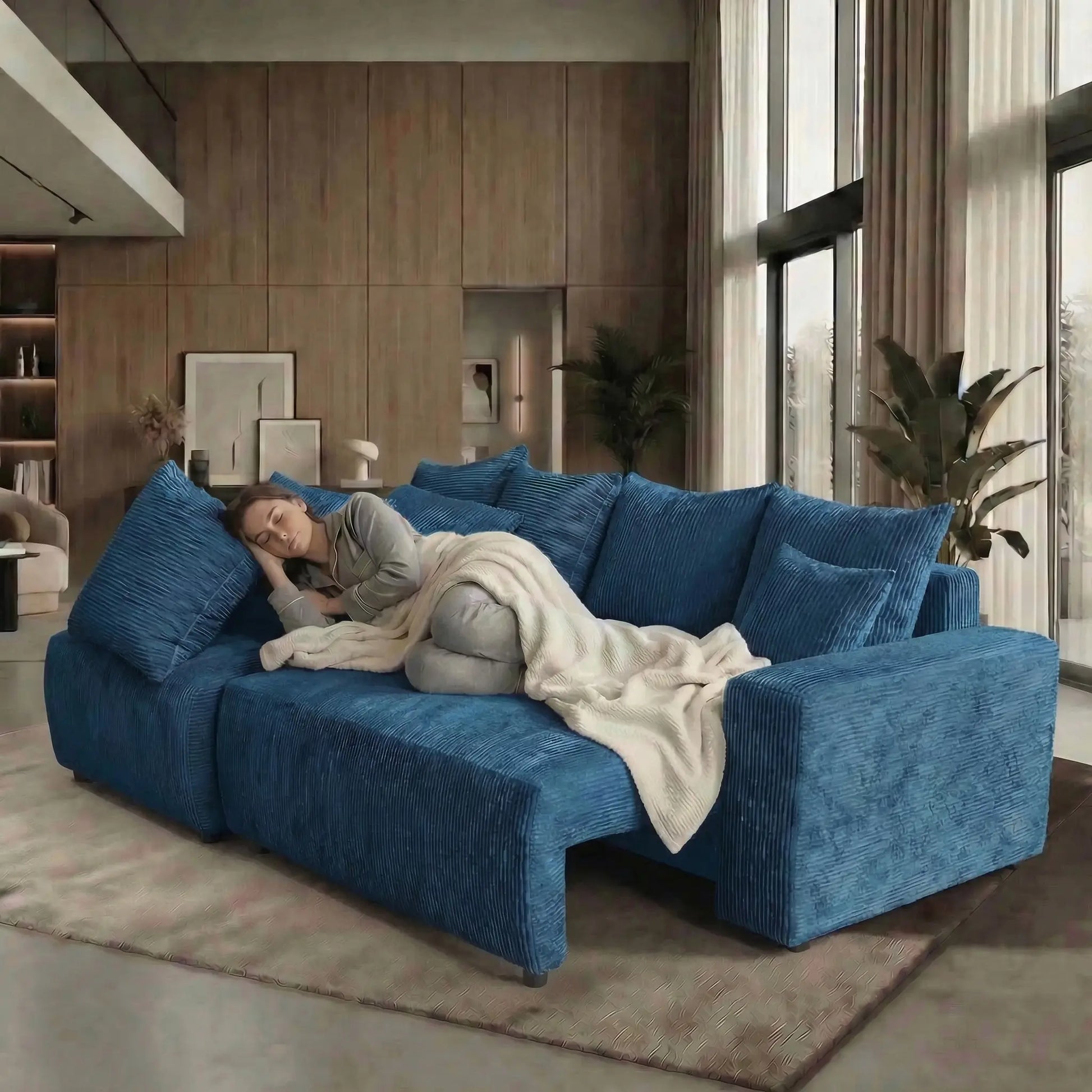 Sofá Cama “Plush” Azul