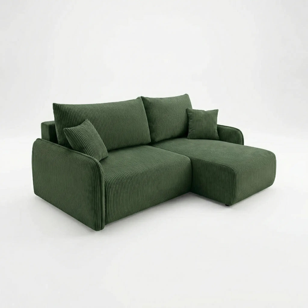 Sofá Cama “Fluffy” Verde Oscuro
