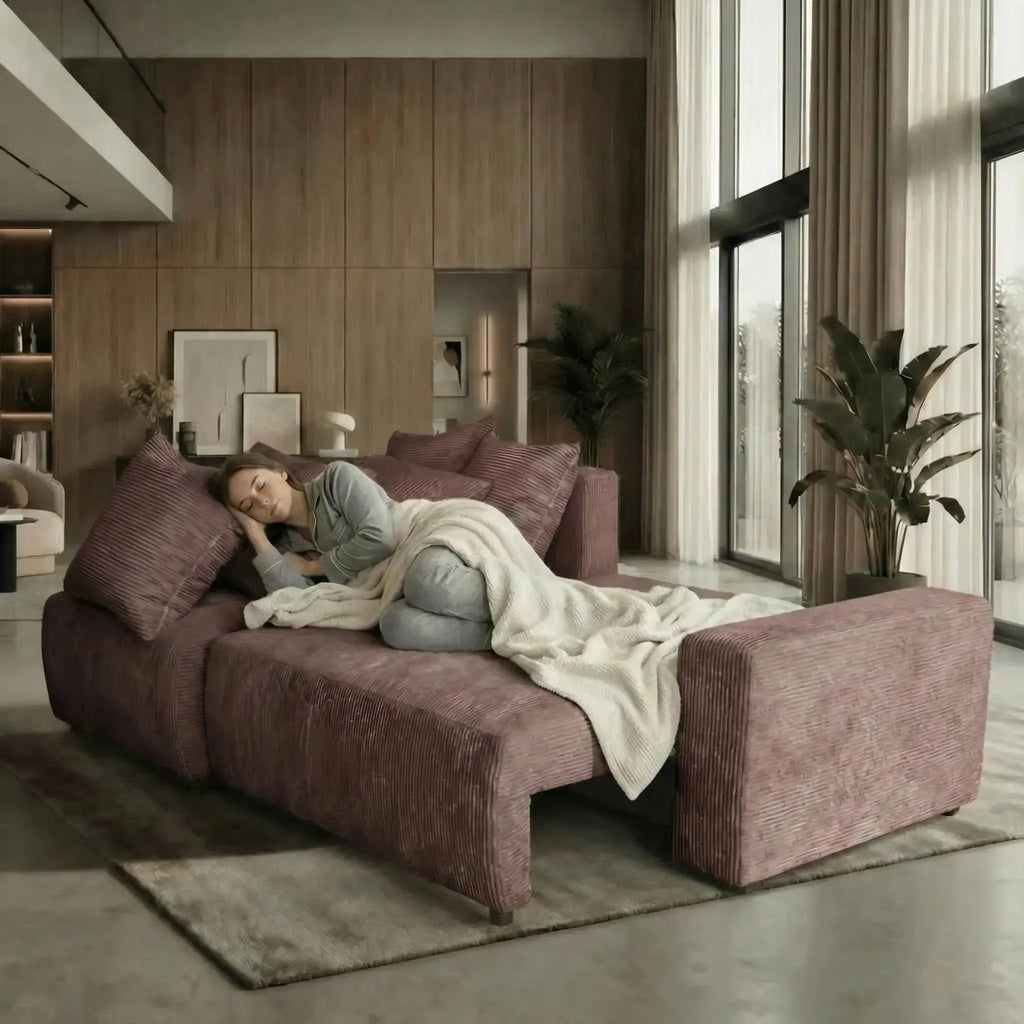 Sofá Cama “Plush” Rosa