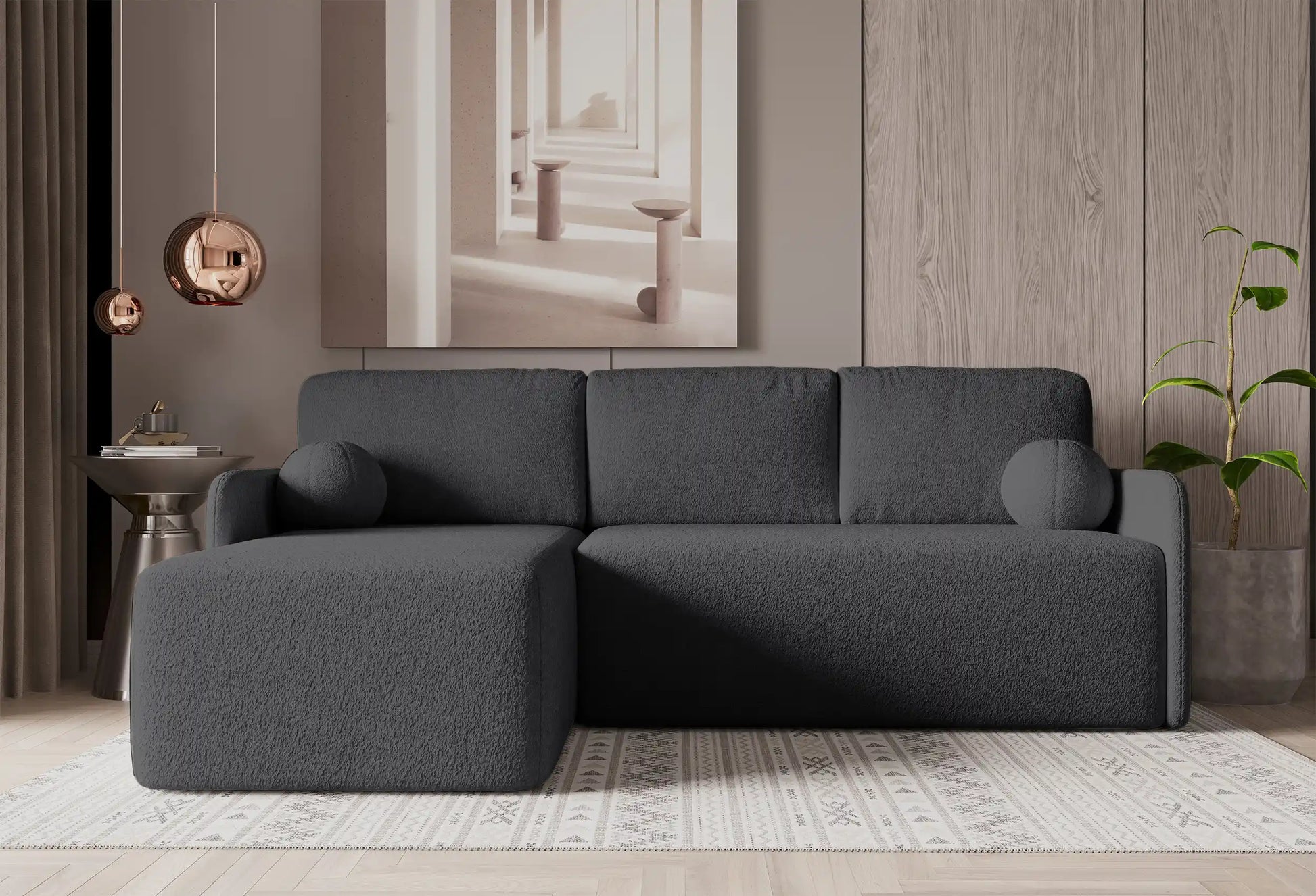 Sofá Cama "Sofi" Gris Oscuro