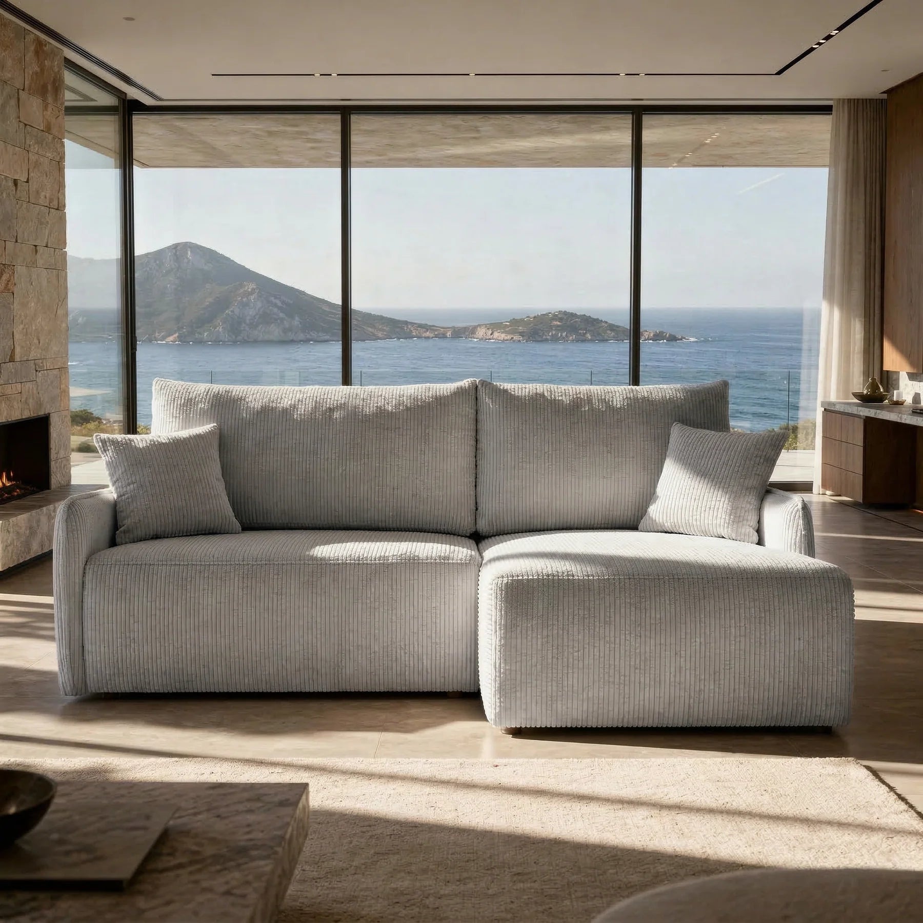 Sofá Cama “Fluffy” Cremoso