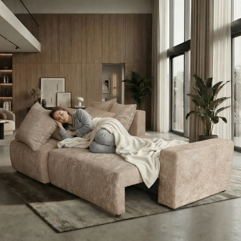 Sofá Cama “Plush” Cappuccino