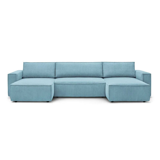Sofá Cama Venice Forma "U" Azul